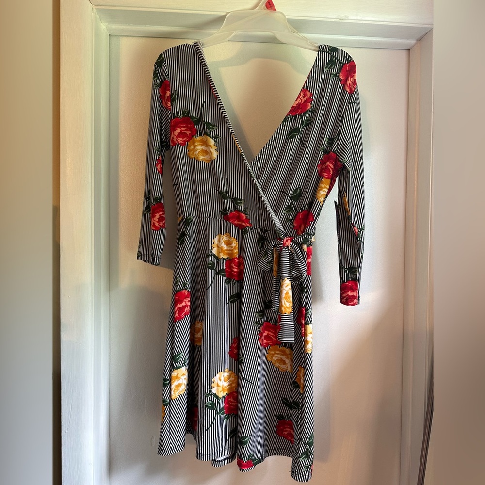 No Boundaries floral dress, never worn